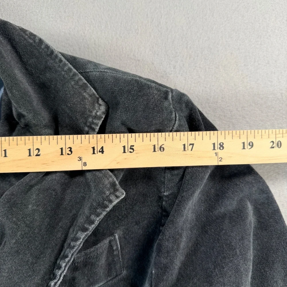 Vintage J.Ink Corduroy Blazer Jacket Gray Cotton Sport Coat Graphic Lining small